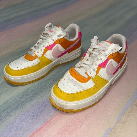 Nike Air Force 1 Fontanka "Summit White/Hyper Pink" sneakers women’s size 8 - Picture 3 of 10